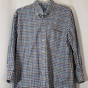 Alan Flusser Men's Shirt Long Sleeve Button Down